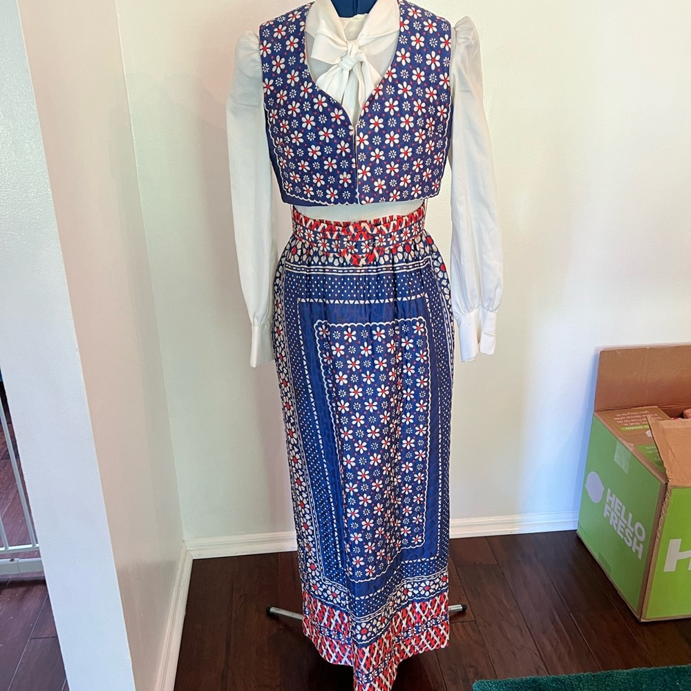 Women’s 60’s vintage maxi dress